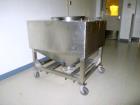 Used- Portable Product Stainless Steel Transfer Tote, Approximate 35 Cubic Foot. 23