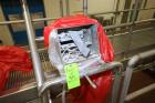 Used-Semi-Bulk Systems Inc. Stainless Steel Single Wall Hopper, Mounted on Load Cells, Overall Height of Hopper:  Aprox. 110...