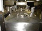 USED: Tote bin, approximately 47 cubic feet, stainless steel. 48