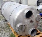 Used Azo Live Bottom Bin Discharger, 304 stainless steel. Approximately 44'' diameter, 9 1/2'' center bottom outlet. Driven by a 1 hp, 3/60/575 volt, 1730 rpm motor. Includes an approximate 73 cubic ...