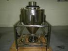 Used Industrial Stainless Steel Tote Bin | 9.5 cu ft | B&G Storage Tank