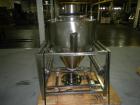Used Industrial Stainless Steel Tote Bin | 9.5 cu ft | B&G Storage Tank