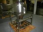 Used Industrial Stainless Steel Tote Bin | 9.5 cu ft | B&G Storage Tank