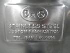 Used- B&G Tote, 9.5 cu ft, 304 Stainless Steel