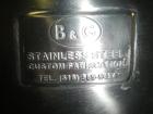 Used- B&G Tote, 9.5 cu ft, Stainless Steel