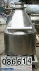 USED: L B Bohle tote bin, approx 13 cu ft, model 1BC, 316L stainless steel. Approx 34