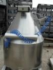 USED: L B Bohle tote bin, approx 13 cu ft, model 1BC, 316L stainless steel. Approx 34