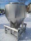 Used LB Bohle Bin, 1200 Liter (42 Cubic Feet), Model MCL1200S. Stainless steel construction. Approximately 60