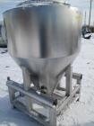 Used- LB Bohle Bin, 1200 Liter (42 Cubic Feet), Model MCL1200S. Stainless steel construction. Approximately 60