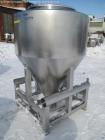 Used LB Bohle Bin, 1200 Liter (42 Cubic Feet), Model MCL1200S. Stainless steel construction. Approximately 60