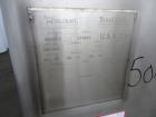 Used- Stainless Steel Tote Container, Model 516843