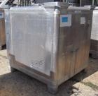 Used- Custom Metal Craft Powder Stackable Tote Bin, Approximately 50 Cubic Feet, Aluminum. 48