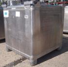 Used Custom Metal Craft Powder Stackable Tote Bin, Approximately 50 Cubic Feet, Aluminum. 48