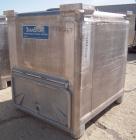 Used Custom Metal Craft Powder Stackable Tote Bin, Approximately 50 Cubic Feet, Aluminum. 48