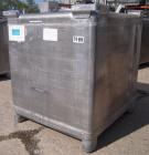 Used Custom Metal Craft Powder Stackable Tote Bin, Approximately 50 Cubic Feet, Aluminum. 48