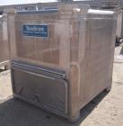 Used Custom Metal Craft Powder Stackable Tote Bin, Approximately 50 Cubic Feet, Aluminum. 48