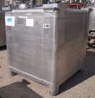 Used Custom Metal Craft Powder Stackable Tote Bin, Approximately 50 Cubic Feet, Aluminum. 48