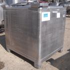 Used Custom Metal Craft Powder Stackable Tote Bin, Approximately 50 Cubic Feet, Aluminum. 48
