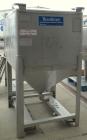 Used Custom Metalcraft Transtore Tote Bin, Approximately 33 Cubic Feet  (250 Gallon ) , 316 Stainless Steel. 46