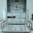 USED: Tote bin washer manufactured by Douglas Machine, model VBT-1000.Recirculated pre wash temp 130 deg F, recirculated wash temp 150 deg Fsanitizing rinse temp 180 deg F. Open dimensions 80