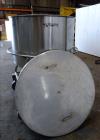 Used Expert Steel Fabricators Powder Tote Bin, Approximately 35 Cubic Feet, 304 Stainless Steel. 46