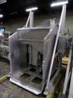 Used FPEC High Lift Gaylord Box Dumper, Model HLD 725, Stainless Steel. Has a capacity of 3,000 lbs, platform size of 48