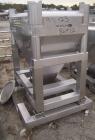 Used- GEI Gallay Stackable Tote Bin, Approximately 20 Cubic Feet, Stainless Steel. 43-1/2