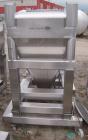 Used- GEI Gallay Stackable Tote Bin, Approximately 20 Cubic Feet, Stainless Steel. 43-1/2