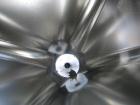 Used GEI Gallay Stackable Tote Bin, Approximately 20 Cubic Feet, Stainless Steel. 43-1/2