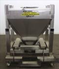 Used- GEI Gallay Stackable Powder Tote Bin, Approximately 10 Cubic Feet, 316 Stainless Steel. Approximately 48