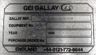 Used GEI Gallay Stackable Powder Tote Bin, Approximately 10 Cubic Feet, 316 Stainless Steel. Approximately 48