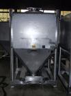 Used- Gallay Stackable Tote Bin, 65 cubic feet (2000 liter), 316 stainless steel. 51-1/2