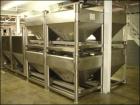 Used Gallay Tote Bin, Approximately 28 Cubic Feet, Stainless Steel. 54