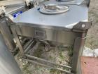 Used- Hoover Industrial Tote Bin, 304 Stainless Steel. Approximate 48