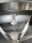 Used- Hoover Industrial Tote Bin, 304 Stainless Steel. Approximate 48