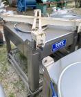 Used- Hoover Industrial Tote Bin, 304 Stainless Steel. Approximate 48