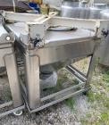 Used- Hoover Industrial Tote Bin, 304 Stainless Steel. Approximate 48