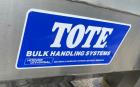 Used Hoover Industrial Tote Bin, 304 Stainless Steel. Approximate 48