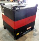 Used Hoover Group Liquid Tote Bin, 350 Gallon (46.77 cubic feet), Carbon Steel. Rated internal 9.5 psig, DOT 57 specification. Approximate 48