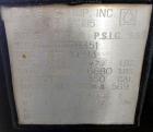 Used Hoover Group Liquid Tote Bin, 350 Gallon (46.77 cubic feet), Carbon Steel. Rated internal 9.5 psig, DOT 57 specification. Approximate 48