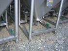 Used- Zanchetta (IMA) PH Tote Bin, approximately 52.9 cubic feet (1500 liter), stainless steel. 46
