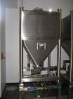 Used Zanchetta (IMA) PH Tote Bin, approximately 52.9 cubic feet (1500 liter), stainless steel. 46