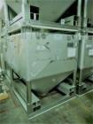 Used- MATCON / IBC 3000 Liter (792 Gallon) Bin, 106 Cubic Feet, 316L Stainless Steel. Approximate 1500mm x 1500mm x 984mm st...