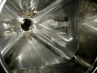 Used 200 liter (7 cu ft) Metolift bin, stainless steel construction, approximately 22