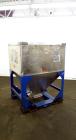 Used Mid-States Manufacturing & Engineering Powder Tote Bin, 304 Stainless Steel. Approximate 56.8 cubic feet capacity. 53