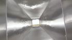 Used Mid-States Manufacturing & Engineering Powder Tote Bin, 304 Stainless Steel. Approximate 56.8 cubic feet capacity. 53
