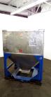 Used Mid-States Manufacturing & Engineering Powder Tote Bin, 304 Stainless Steel. Approximate 56.8 cubic feet capacity. 53” Long x 44” wide x 27.5” straight side x 35” coned bottom. 23” Diameter top ...