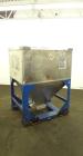 Used Mid-States Manufacturing & Engineering Powder Tote Bin, 304 Stainless Steel. Approximate 56.8 cubic feet capacity. 53” Long x 44” wide x 27.5” straight side x 35” coned bottom. 23” Diameter top ...