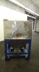 Used Mid-States Manufacturing & Engineering Powder Tote Bin, 304 Stainless Steel. Approximate 56.8 cubic feet capacity. 53” Long x 44” wide x 27.5” straight side x 35” coned bottom. 23” Diameter top ...