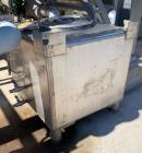 Used- Mid-States Tote Bin, Approximate 34 Cubic Feet (255 Gallon), Stainless Steel. Design pressure 6.93 psi, tare weight 35...